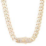 14K Yellow Gold Monaco Chain 16" - Miral Jewelry
