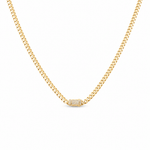 14K Yellow Gold Monaco Chain 16" - Miral Jewelry