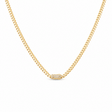 14K Yellow Gold Monaco Chain 16" - Miral Jewelry