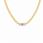14K Yellow Gold Monaco Chain 16" - Miral Jewelry