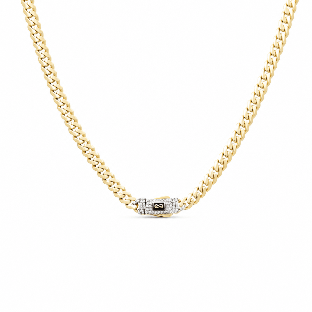 14K Yellow Gold Monaco Chain 18" - Miral Jewelry