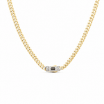 14K Yellow Gold Monaco Chain 18" - Miral Jewelry