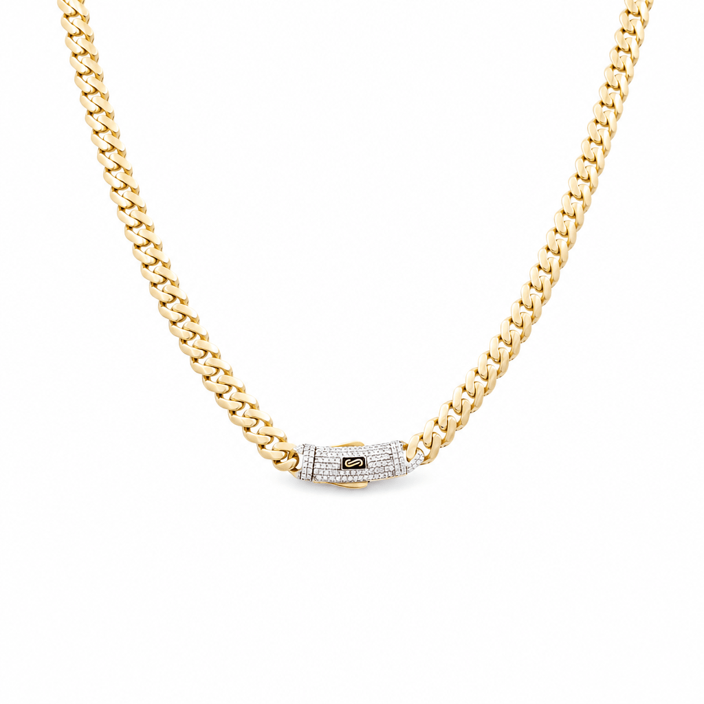 14K Yellow Gold Monaco Chain 18" - Miral Jewelry