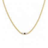 14K Yellow Gold Monaco Chain 18" - Miral Jewelry