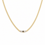 14K Yellow Gold Monaco Chain 18" - Miral Jewelry