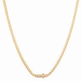 14K Yellow Gold Monaco Chain 20" - Miral Jewelry