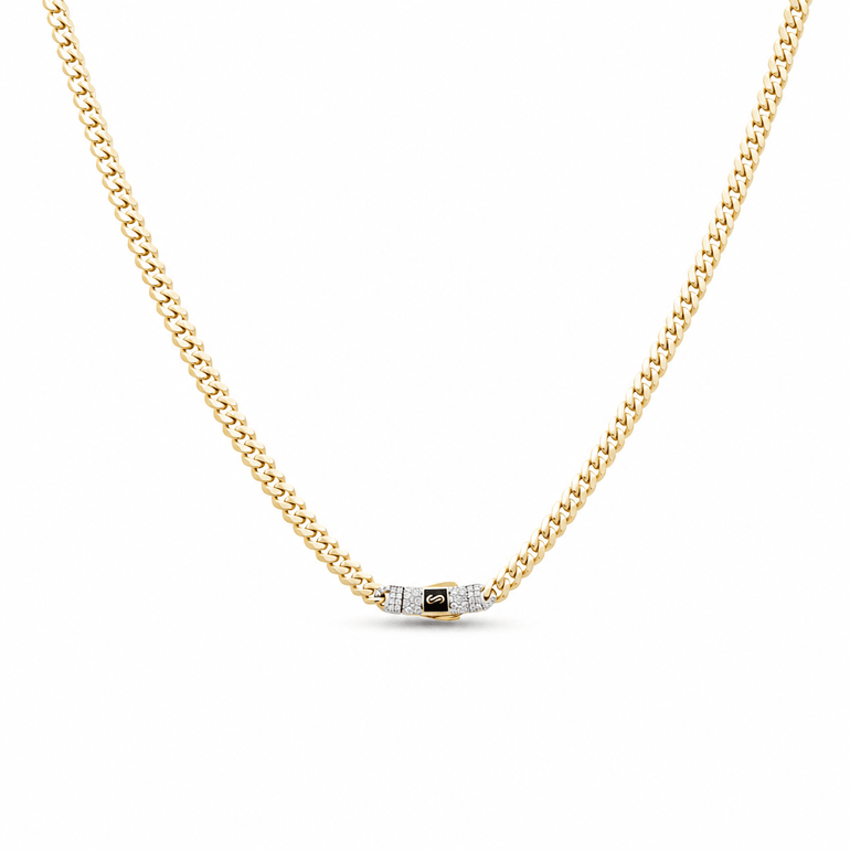 14K Yellow Gold Monaco Chain 20" - Miral Jewelry