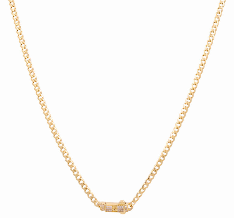 14K Yellow Gold Monaco Chain 20" - Miral Jewelry