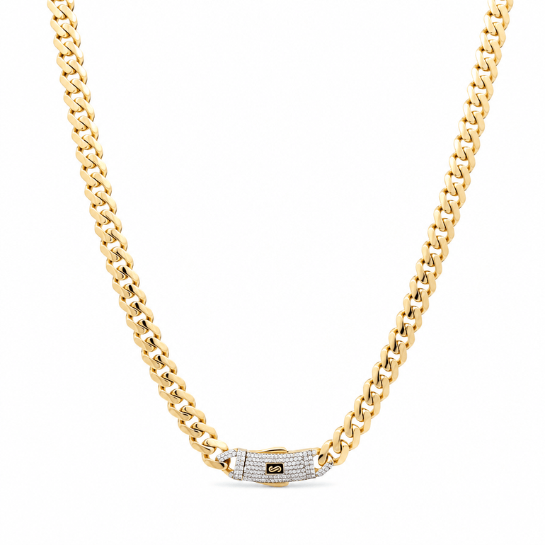 14K Yellow Gold Monaco Chain 24" - Miral Jewelry