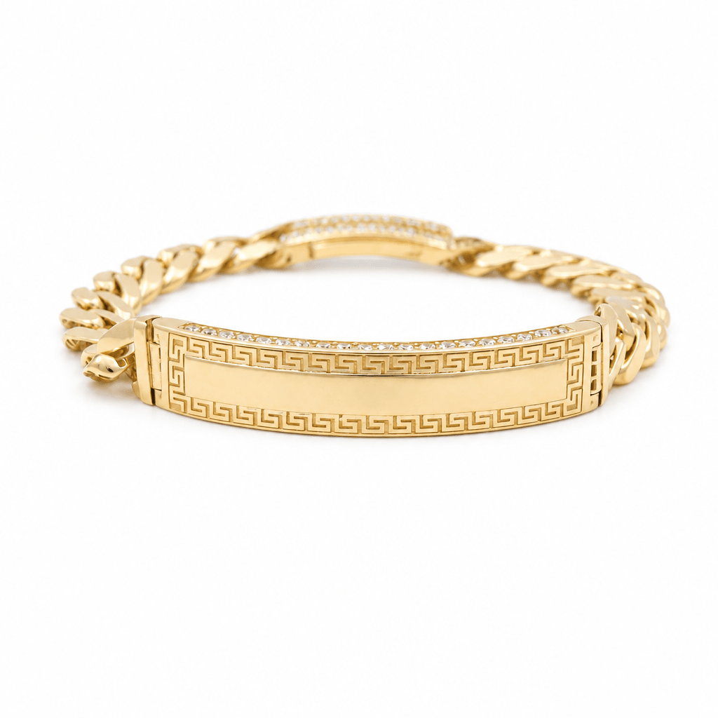 14K Yellow Gold Monaco Id Bracelet - Miral Jewelry