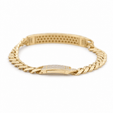 14K Yellow Gold Monaco Id Bracelet - Miral Jewelry