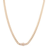 14K Yellow Gold Monaco Men's Chain 22" - Miral Jewelry