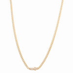 14K Yellow Gold Monaco Men's Chain 22" - Miral Jewelry