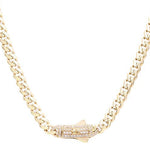 14K Yellow Gold Monaco Women's Chain 18" - Miral Jewelry