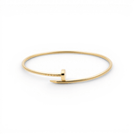 14K yellow Gold Nail Fashion Ring and 10K Bracelet - Miral Jewelry