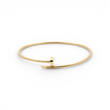14K yellow Gold Nail Fashion Ring and 10K Bracelet - Miral Jewelry