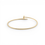 14K yellow Gold Nail Fashion Ring and 10K Bracelet - Miral Jewelry