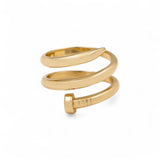 14K Yellow Gold Nail Fashion Women's Ring - Miral Jewelry
