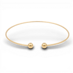 14K Yellow Gold Necklaces with 2 Balls - Miral Jewelry