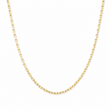 14K Yellow Gold Open Link Chain 22" - Miral Jewelry