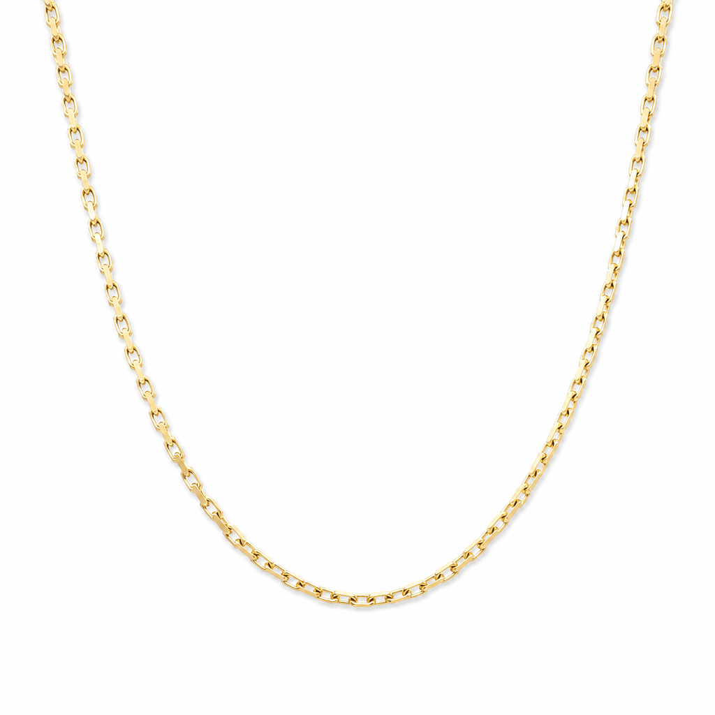 14K Yellow Gold Open Link Chain 24" - Miral Jewelry
