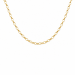 14k Yellow Gold Open Link Necklaces 16" - Miral Jewelry