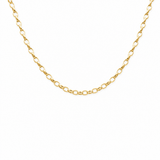 14k Yellow Gold Open Link Necklaces 16" - Miral Jewelry