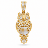 14K Yellow Gold Own Wit CZ Pendant - Miral Jewelry