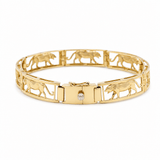 14K Yellow Gold Panther Bracelet - Miral Jewelry