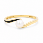 14K Yellow Gold Pearl Fashion Women's Ring - Miral Jewelry