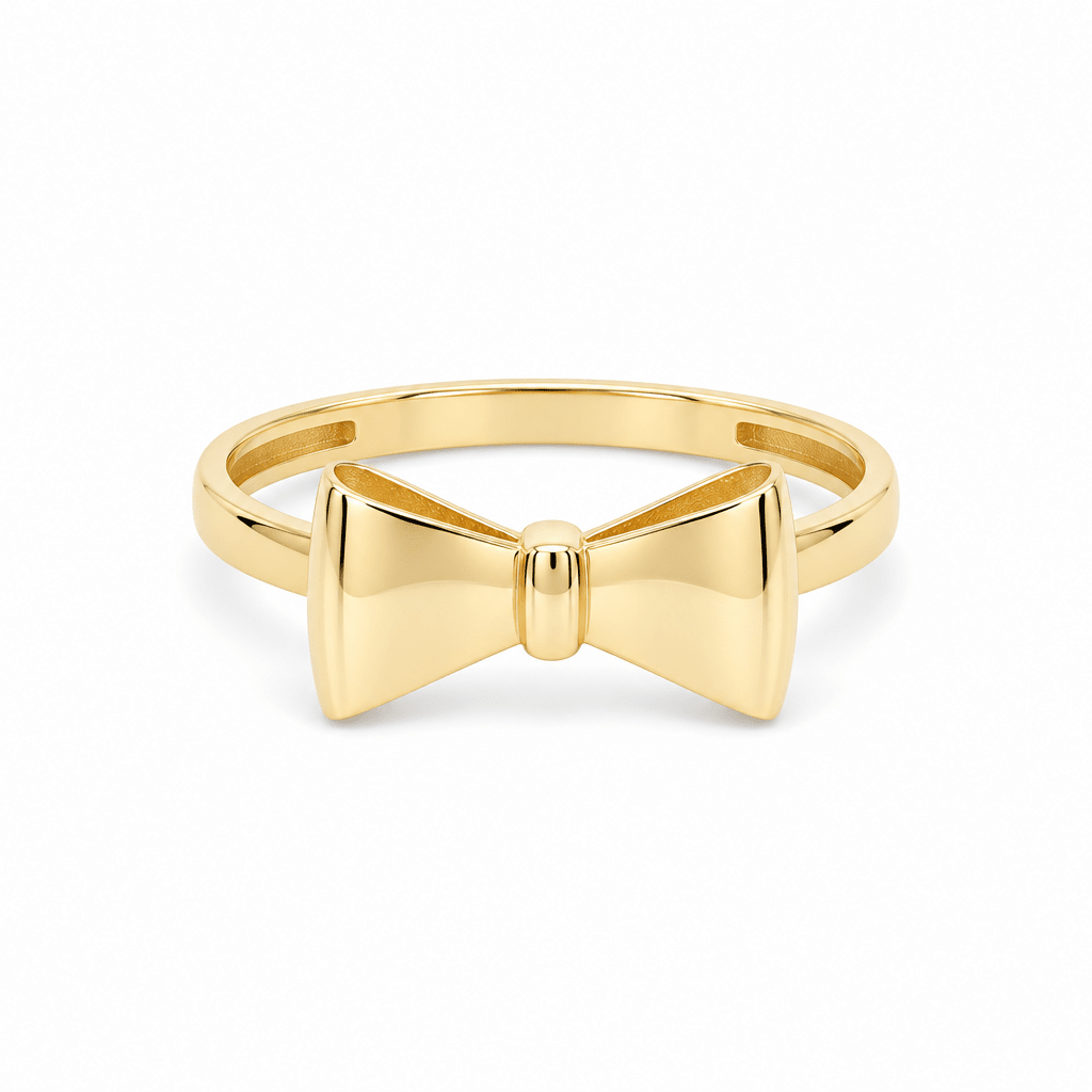 14K Yellow Gold Bow Ring