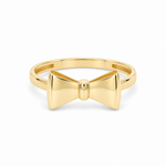 14K Yellow Gold Bow Ring