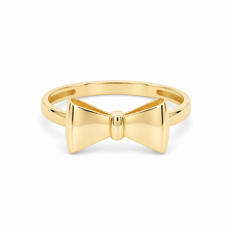 14K Yellow Gold Bow Ring