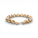 14K Yellow Gold Rolo Bracelet - Miral Jewelry