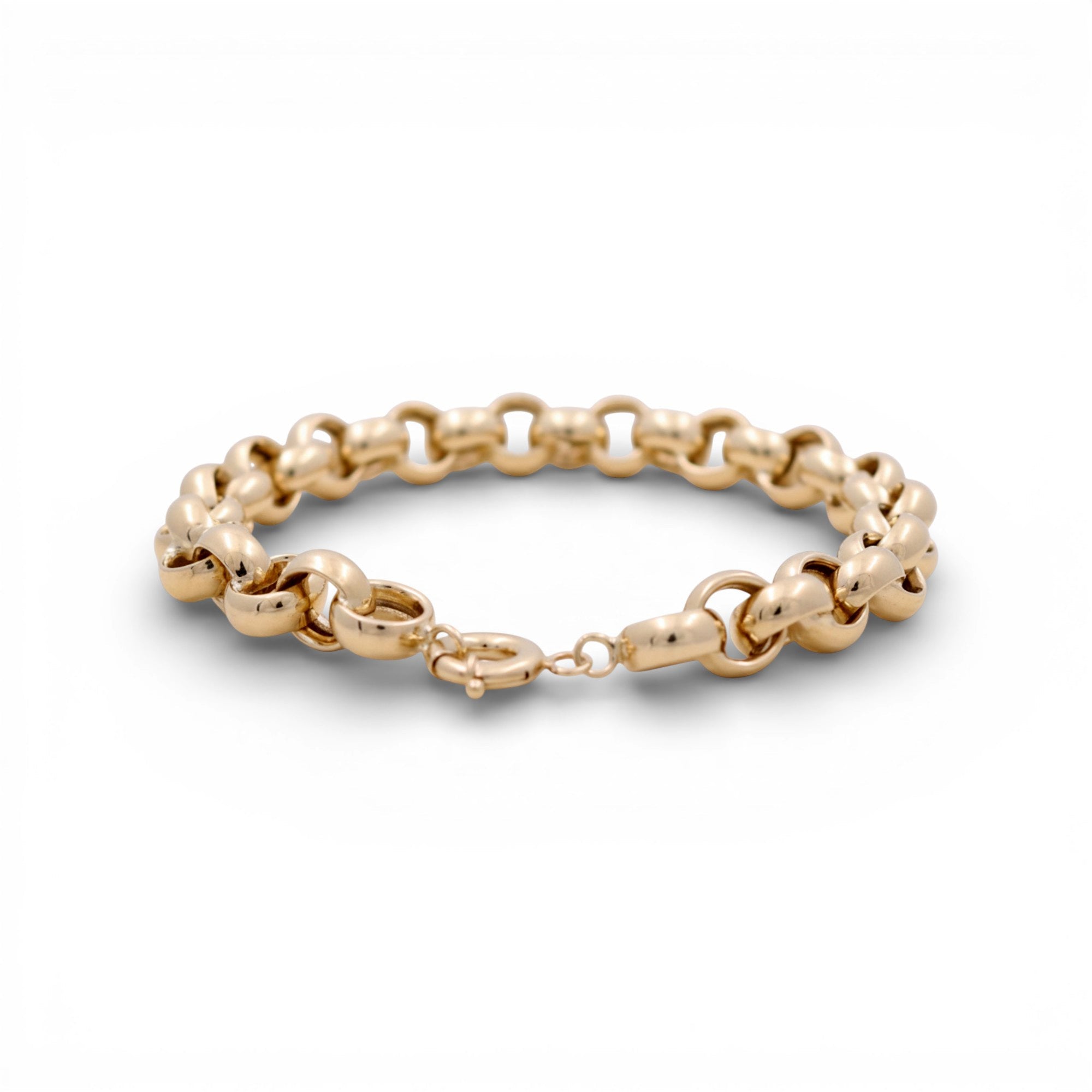 14K Yellow Gold Bold Rolo Bracelet 12.5 g – view 2