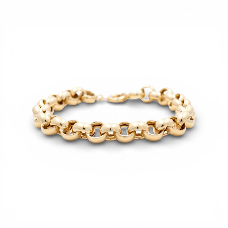 14K Yellow Gold Rolo Bracelet - Miral Jewelry