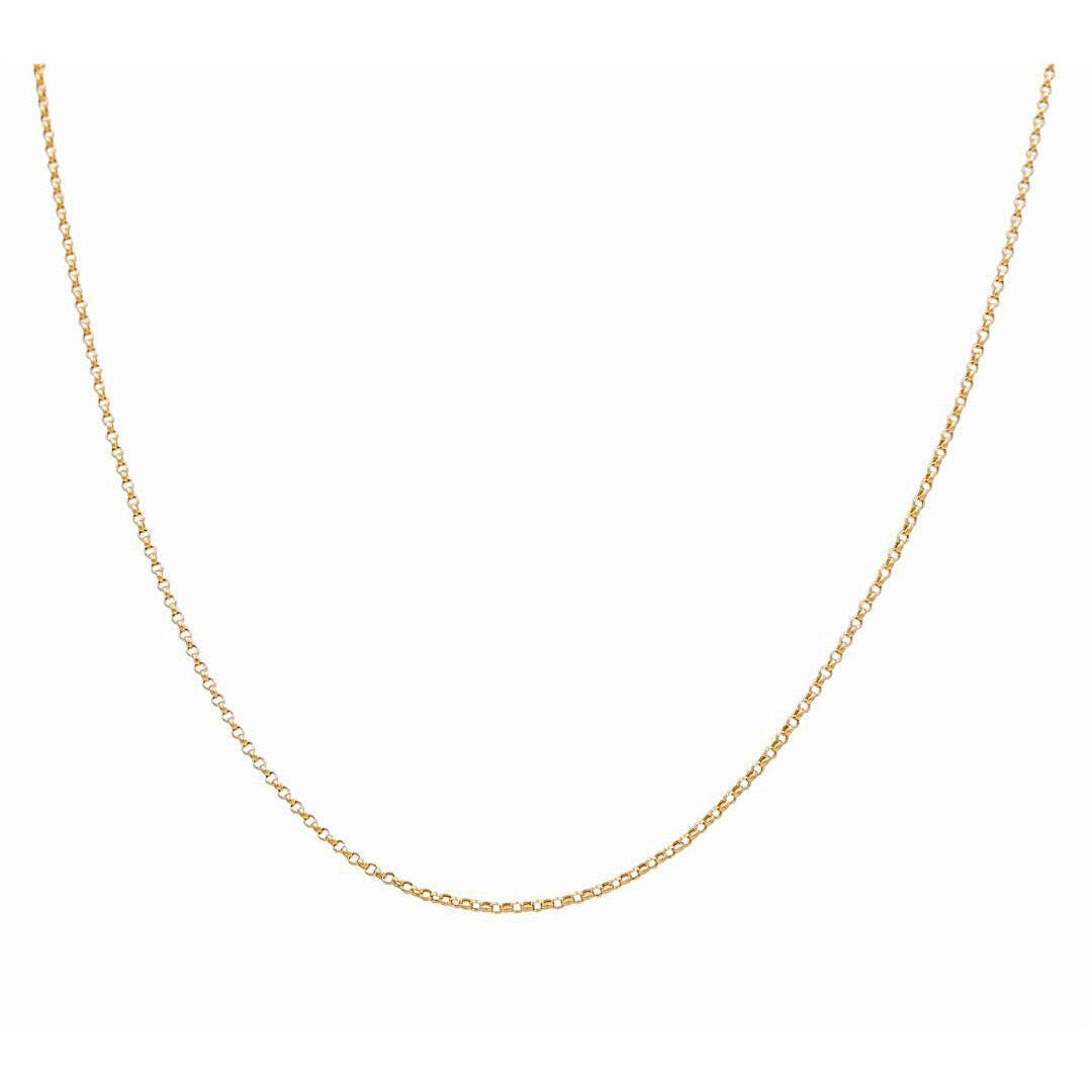 14K Yellow Gold Rolo Chain 1.5mm, 18in, 1.7 g