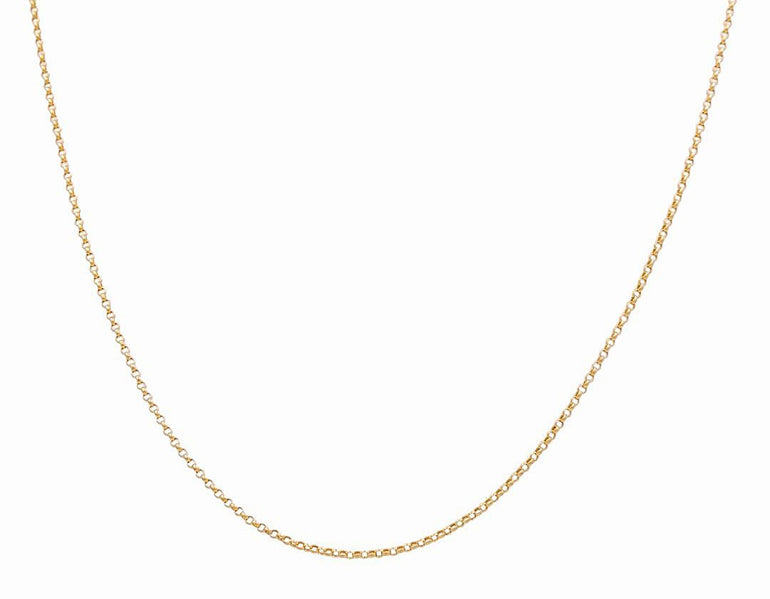 14k Yellow Gold Rolo Chain - Miral Jewelry