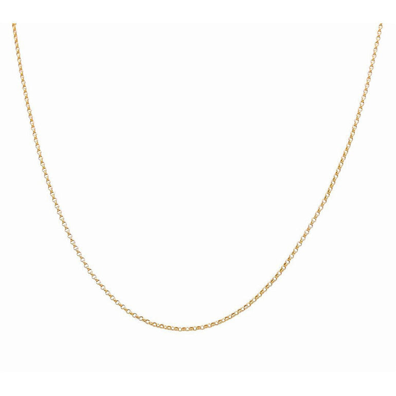 14K Yellow Gold Rolo Chain 1.5mm, 18in, 1.7 g