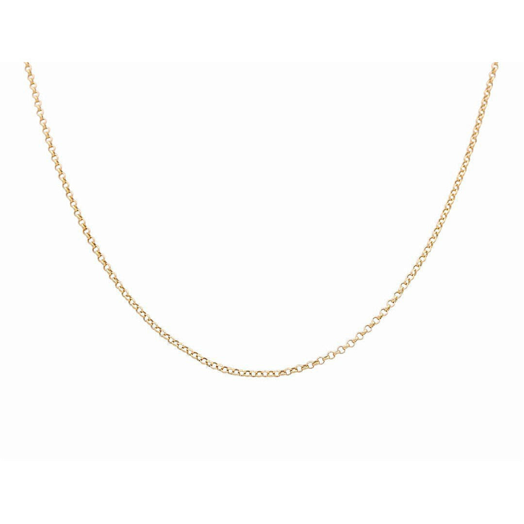 14K Yellow Gold Rolo Chain 2mm, 18in, 2.6 g