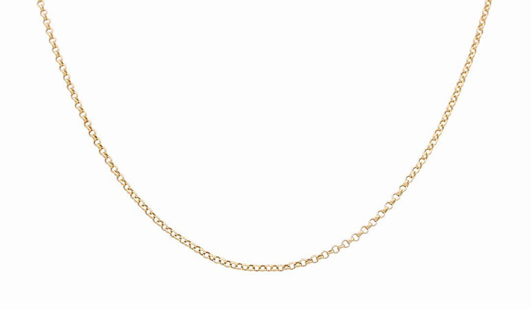 14k Yellow Gold Rolo Chain - Miral Jewelry