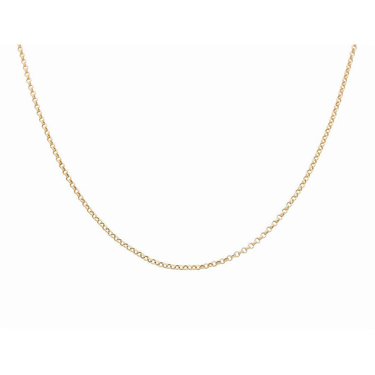 14K Yellow Gold Rolo Chain 2mm, 18in, 2.6 g