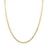 14K Yellow Gold Rope Chain 20" - Miral Jewelry
