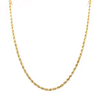 14K Yellow Gold Rope Chain 24" - Miral Jewelry