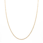 14K Yellow Gold Rope Chain 24" - Miral Jewelry