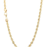 14K Yellow Gold Rope Chain 24" - Miral Jewelry