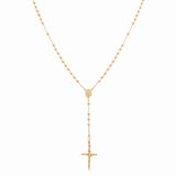 14k Yellow Gold Rosary 22" - Miral Jewelry