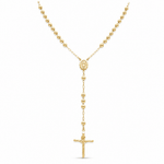 14k Yellow Gold Rosary 24" - Miral Jewelry