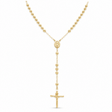 14k Yellow Gold Rosary 24" - Miral Jewelry