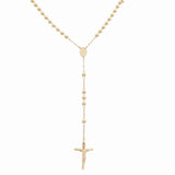 14k Yellow Gold Rosary Necklace - Miral Jewelry